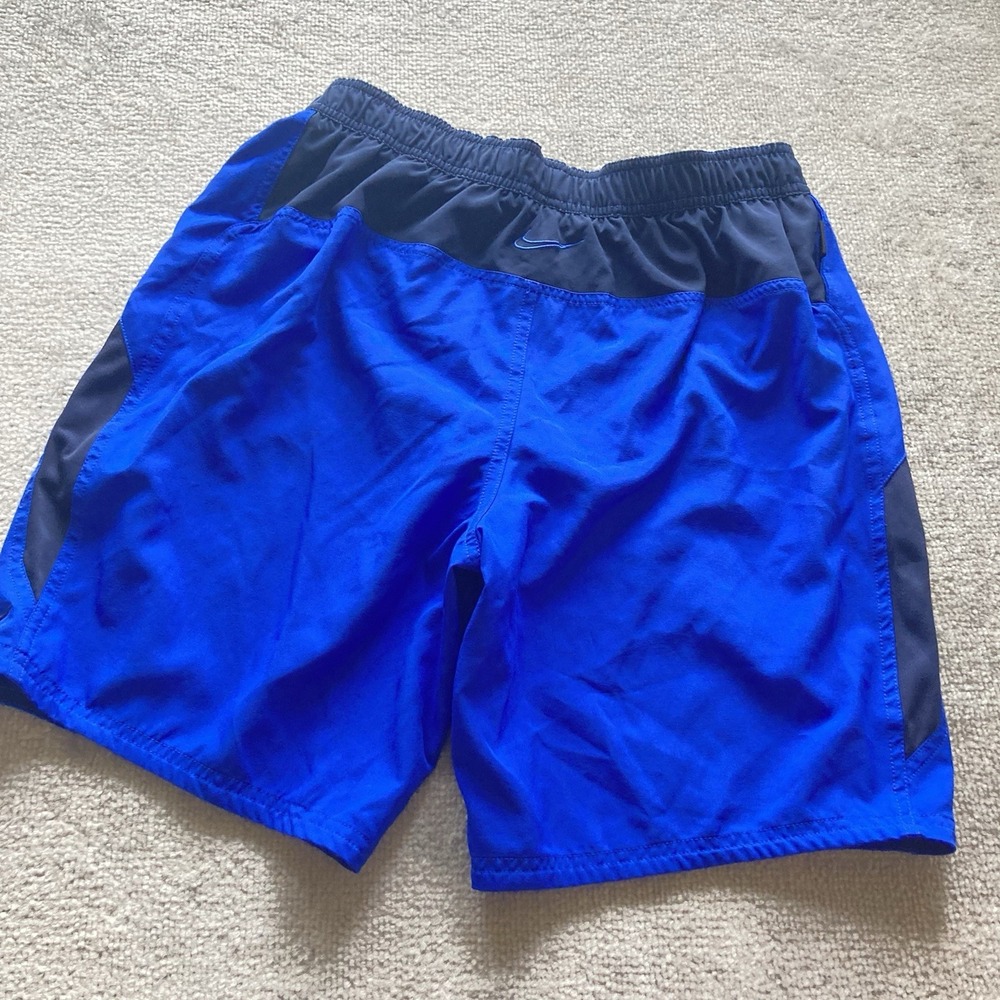 Nike Swim Trunks‎ Mens Large Blue Boardshorts Surfing Swimming Surfer Lined VTG - Picture 2 of 6